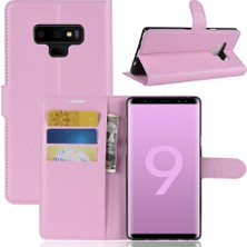 Seashell Digital Samsung Galaxy Note 9 - Litchi Doku Cüzdan Deri Manyetik Kapak (Yurt Dışından)