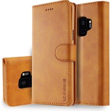 Seashell Digital Samsung Galaxy S9 Sm -G960 Için Tpu+Pu Deri Kılıf Cüzdan ve Ayarlanabilir Stand Tasarımı - Brown (Yurt Dışından)