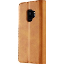 Seashell Digital Samsung Galaxy S9 Sm -G960 Için Tpu+Pu Deri Kılıf Cüzdan ve Ayarlanabilir Stand Tasarımı - Brown (Yurt Dışından)