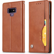 Seashell Digital Samsung Galaxy Note 9 - Brown Için Cüzdan Deri Deri Otomatik Absorbed Telefon Kabuğu (Yurt Dışından)