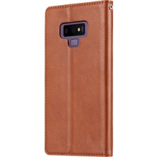 Seashell Digital Samsung Galaxy Note 9 - Brown Için Cüzdan Deri Deri Otomatik Absorbed Telefon Kabuğu (Yurt Dışından)