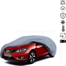 Teksin Nissan Pulsar C13 Araba Brandası Su Geçirmez Miflonlu 4 Mevsim Kullanıma Uygun