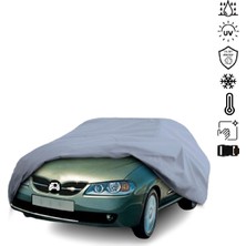 Teksin Nissan Almera 2 Sedan (2003-2006) Araba Brandası Su Geçirmez Miflonlu 4 Mevsim Kullanıma Uygun