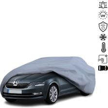 Teksin Skoda Octavia 3 Station Wagon Araba Brandası Su Geçirmez Miflonlu 4 Mevsim Kullanıma Uygun