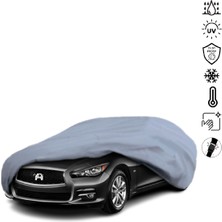 Teksin Infiniti Q70 Araba Brandası Su Geçirmez Miflonlu 4 Mevsim Kullanıma Uygun