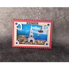 HD Marketim Magnet Kalp Kule Martı Yelken Turistik Buzdolabı Süsü Ahşap Magnet Mıknatıslı Hediyelik Eşya