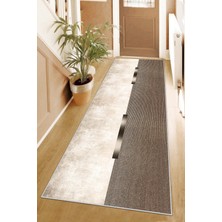 Confidence Home Makinede Yıkanabilir Kaymaz Taban Leke Tutmaz Modernkesme Yolluk Mutfak Yolluk Halı Yolluk
