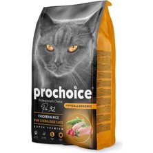 Pro Choice Prochoice Pro 32 Sterilised Tavuklu Kısırlaştırılmış Yetişkin Kedi Maması 2 kg