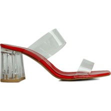 Fitbas 112154 521 Kadın Kırmızı Büyük & Küçük Numara Abiye Terlik