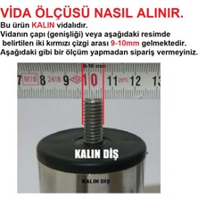 The Zey Gen (Vida Ölçüsüne Dikkat) - 12 cm Armut Plastik Baza Ayağı Koltuk Kanepe Ayağı 2 Adet Ceviz 3/8 Vida