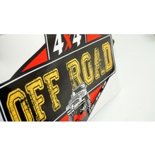 Dk Arazi Aracı Off Road 4x4 Kaput Bagaj Sticker 28X18 cm