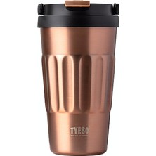 Tyeso Coffe Mug Vakumlu Paslanmaz Çelik Taşıma Kulplu 500ML