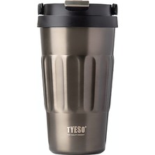 Tyeso Coffe Mug Vakumlu Paslanmaz Çelik Taşıma Kulplu 500ML