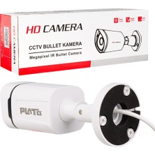 Plato PL-23840 Ahd Bullet Kamera Gece Renkli Görüş Plastik Kasa 2 Mp Ledli Kamera Ahd Kamera