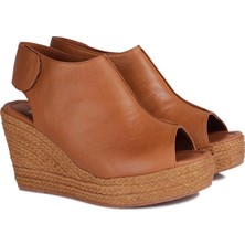 Fitbas 7051 162 Kadın Taba Terlik Büyük & Küçük Numara Terlik