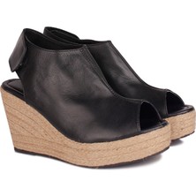 Fitbas 7051 014 Kadın Siyah Terlik Büyük & Küçük Numara Terlik