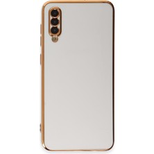 Newface Samsung Galaxy A30S Kılıf Volet Silikon - Beyaz