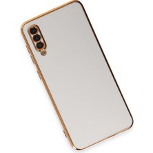 Newface Samsung Galaxy A30S Kılıf Volet Silikon - Beyaz