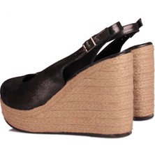 Fitbas 6978 021 Kadın Siyah Terlik Büyük & Küçük Numara Sandalet