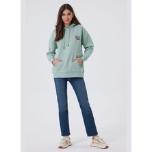 Lee Cooper Kapüşon Yaka Mint Kadın Sweatshırt 241 Lcf 241003 Kındy Mınt