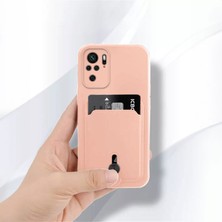 Xiaomi Redmi Note 10 Uyumlu Kılıf Zebana Kartlıklı Sweet Yumuşak Silikon Kılıf Rose Gold