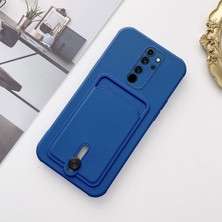 Xiaomi Redmi 9 Uyumlu Kılıf Zebana Kartlıklı Sweet Yumuşak Silikon Kılıf Mavi