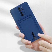 Xiaomi Redmi 9 Uyumlu Kılıf Zebana Kartlıklı Sweet Yumuşak Silikon Kılıf Mavi