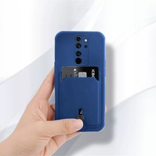 Xiaomi Redmi 9 Uyumlu Kılıf Zebana Kartlıklı Sweet Yumuşak Silikon Kılıf Mavi