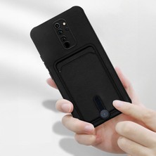 Xiaomi Redmi 9 Uyumlu Kılıf Zebana Kartlıklı Sweet Yumuşak Silikon Kılıf Siyah