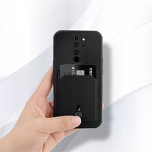 Xiaomi Redmi 9 Uyumlu Kılıf Zebana Kartlıklı Sweet Yumuşak Silikon Kılıf Siyah