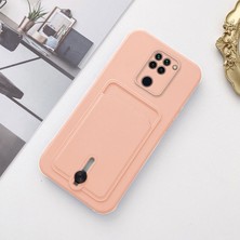 Xiaomi Redmi Note 9 Uyumlu Kılıf Zebana Kartlıklı Sweet Yumuşak Silikon Kılıf Rose Gold