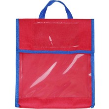 Conveyy Çocuk I Çantası Büyük Kapasiteli Polyester Taşınabilir Tote Çanta Erkekler Için Kırmızı (Yurt Dışından)