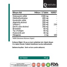 Q Natura Series Glukozamin 60 Tablet