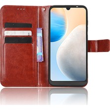 Seniee Tecno Pop 6 Için Deri Cüzdan Telefon Kılıfı (Yurt Dışından)