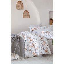 İyi Geceler İstanbul Poplin Tek Kişilik Nevresim Takımı  - Lily Kahve