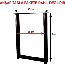 Cvtdesign Metal Sehpa Ayağı Ahşap Masif Kütük Sehpa Bench Bank Ayağı Metal Ayak