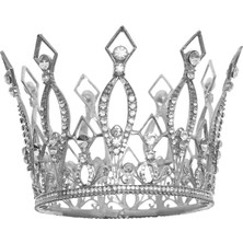 Bawei Tiaras Kronları, Tam Yuvarlak Kristal Gelin Gelin Düğün Taçları ve Tiaras (Yurt Dışından)