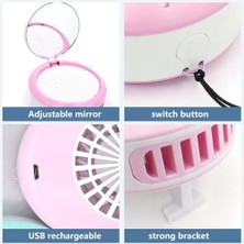 Yanlış Kirpik Kirpik Kurutucu Mini USB Fan Klima Blower Kirpik Uzatma Araçları 1 Adet Şarj Edilebilir Fan | Yanlış Kirpik Aksesuarları (Pembe) (Yurt Dışından)