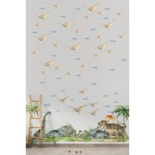 Kt Grup Eski Çağ Hayvanları Dinozor Dünyası Xxl Mega Duvar Sticker Seti