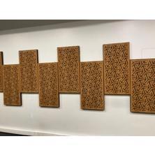 Desibel Akustik Özel Tasarım Ahşap Kaplı Akustik Panel 50X100 4cm Bantlı