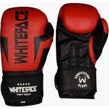 Whiteface Nova4 Boks-Kickboks-Muay Thai  (Kickboks Müsabaka) Eldiveni (Kırmızı-Siyah) 8-10-12 Oz.