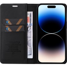 Xstep Case Apple iPhone15 Pro Pu Deri Cüzdan Telefon Kapağı Manyetik Kapanış Çekiş Kılıfı (Yurt Dışından)