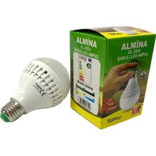 N TREND TECH ELEKTRONİK Almina Şarjlı LED Ampül 15W DL-2025 AMP-101