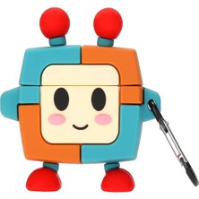 Microsonic Airpods 1. Nesil / 2. Nesil Kılıf Cartoon Figürlü Silikon Crtn-Fgr-Rbt