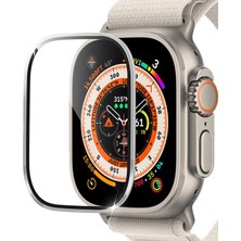 Microsonic Apple Watch Ultra 2 Tam Kaplayan Cam Ekran Koruyucu V2 Gümüş