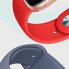 Microsonic Apple Watch Series 9 45MM Silikon Kordon Beyaz