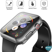 Microsonic Apple Watch Series 9 45MM Kılıf Clear Premium Slim Watchband Şeffaf