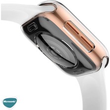 Microsonic Apple Watch Series 9 45MM Kılıf 360 Full Round Soft Silicone Şeffaf