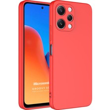 Microsonic Xiaomi Redmi 12 Kılıf Groovy Soft Kırmızı