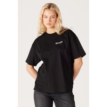 Wrangler Loose Fit Rahat Kesim %100 Pamuk Bisiklet Yaka Siyah Tişört